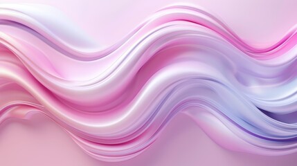 Fototapeta premium Soft Waves of Colorful Fabric Flowing in Gentle Motion