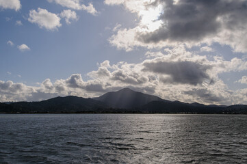 View of Mount Tamalpais, also known as Mt. Tam, a peak in Marin County, northern California,...