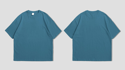 Front and back t-shirt mockup