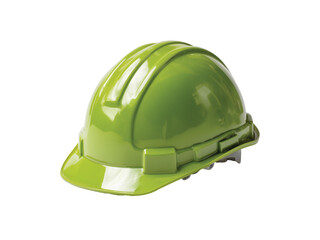 Fototapeta premium Green Safety Helmet isolated on transparent background png