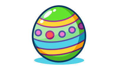 Download Easter Egg Cartoon Style Vector Art Illustration  Eps File For Design.