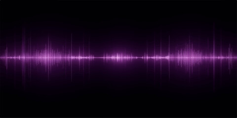 Colorful, glowing sound wave equalizer with a vibrant, abstract background design