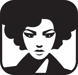 Woman profile icon avatar female user person silhouette