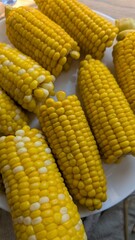 Delicious and Freshly Cooked Corn on the Cob, Perfect for Any Meal or Celebration Occasion