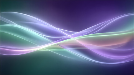 Fondo abstracto con ondas suaves en tonos pastel y efecto sedoso