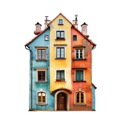Fototapeta premium Colorful European building facade