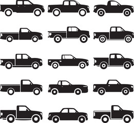 Fototapeta premium set of cars