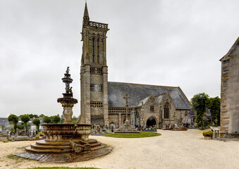 Enclos paroissial de Saint-Jean-du-Doigt dans le département du Finistère - Bretagne