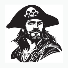 pirate with a skull