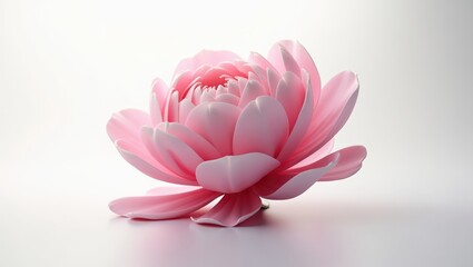 Delicate pink flower with intricate details.