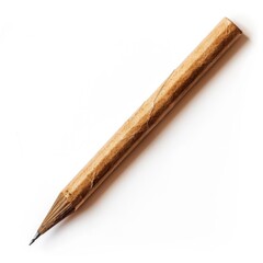 Close-up of a light brown wooden pencil