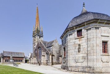 Enclos paroissial de Sizun dans le département du Finistère - Bretagne