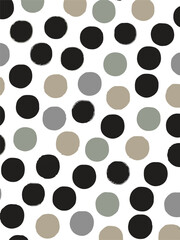 Polka dot background. Abstract wallpaper. Black and white seamless pattern. Dotted cute pattern. artistic doodle small dots seamless surface design. Watercolor polka dot. ball seamless pattern