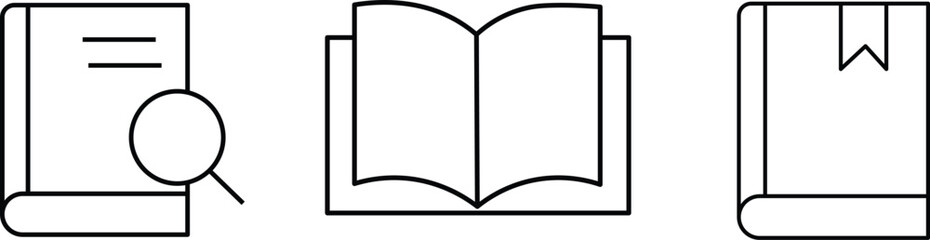 Education line icon set. Containing Education, School, Learning. Vector illustration in modern thin line style of school icons: school subjects, supplies, science, and more icons. Editable stroke
