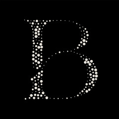 Capital Letters of English alphabet. luxury and elegant font glamour french style