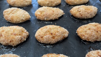 The Golden Brown Cookies Sitting on the Baking Sheet Are Now Ready to Serve to Everyone