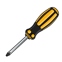 Screwdriver isolated on white background
