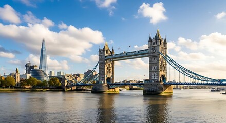 Obraz premium Iconic tower bridge in london on a sunny day