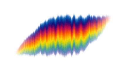 Vibrant Spectrum of Frequencies: Abstract Visualization of Sound Waves on Black