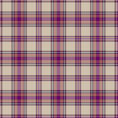 White, Red, Green, Purple Tartan Weave Pattern - Tile