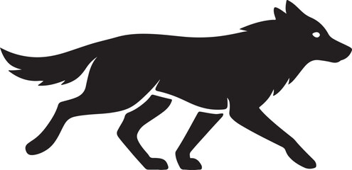 Obraz premium Dynamic abstract geometric silhouette with vibrant color accents and clean lines