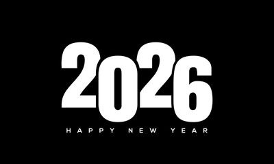 Happy New Year 2026 Greeting Card