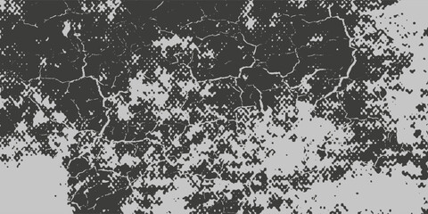 Rough black and white texture vector. Distressed overlay texture. Grunge background. Abstract textured effect. Vector Illustration. Black isolated on white background. EPS10.