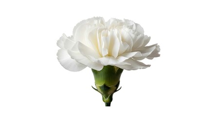 elegant white carnation perfect for sympathy cards wedding invitations or floral design projects