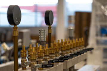 Valves , high pressure hoses used for cooling during the process of production the plastic molding.