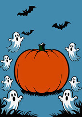 set of halloween elements