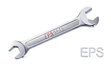 Wrench with eps gpss logo and eps text
