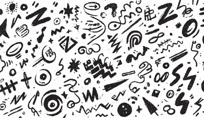 Line brush heart vector set. Hand drawn sketch doodle style arrow, cloud, star with marker stroke pencil highlight. Cute handwritten crown, 