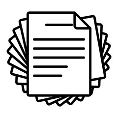 File Icon. Document icon vector. Paper icon.. Checklist, report, survey or agreement book icons set isolated on white background flat vector illustration.