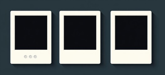 Three blank instant photo frames (2)