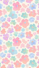 Dreamy Pastel Glitter Flowers with Sparkling Bokeh in a Soft Focus Fantasy Background