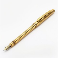 Fototapeta premium Polished gold fountain pen