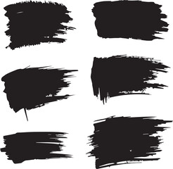 black brush strock set 