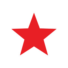 Obraz premium Vector art of a single red star isolated on white background