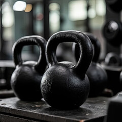 Fototapeta premium Abstract gym and fitness room interior for background.created with the help of artificial intelligence.