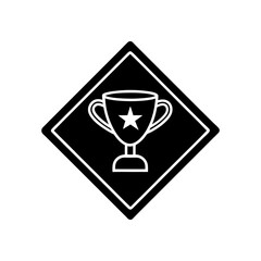 trophy sign icon for web and mobile vector art