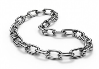 Obraz premium chain on white background isolated 