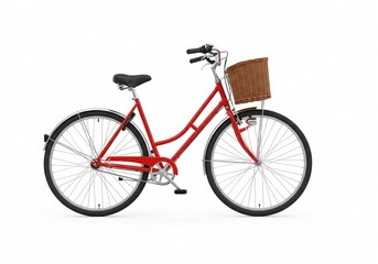 bicycle on white background isolated