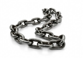 Obraz premium chain on white background isolated 