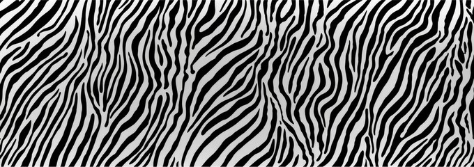 Zebra print pattern in black and white