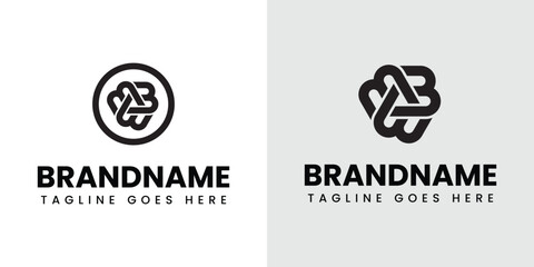 Letters BBB EEE MMM WWW Monogram Logo, suitable for any brand