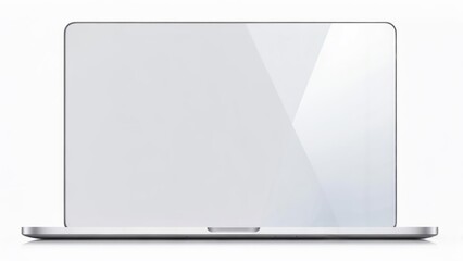 Light gray laptop computer