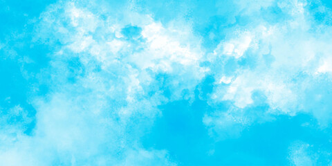 Abstract Blue cloudy background. Natural clouds and smoke. Hand Painted texture. Soft blue watercolor sky and clouds. Inspiring Views of Fluffy Clouds. blue isolated on white background.	