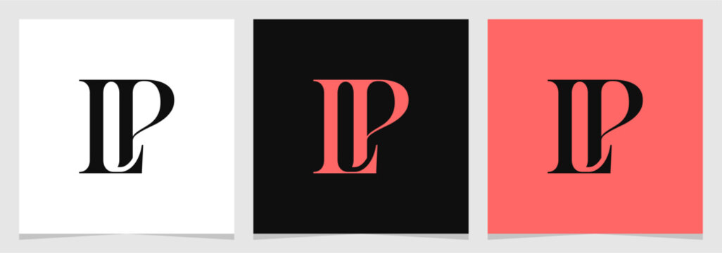LP Initial Monogram Logo Vector , Letter Logo for Brand Company