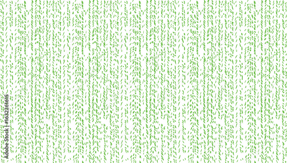 Poster abstract green pattern with vertical lines and scattered dots