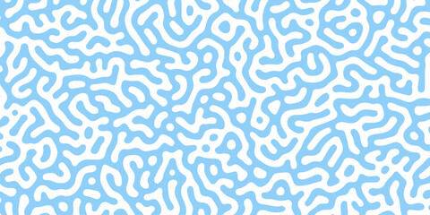 Abstract seamless blue waves pattern, a vector texture illustration for wallpaper and textile design